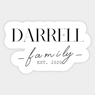 Darrell Family EST. 2020, Surname, Darrell Sticker